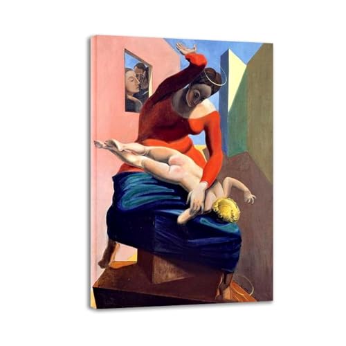 Peintures célèbres du surréalisme d'Ernst : impression haut de gamme sur toile encadrée 40x60