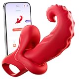 2025 New Women's Easy to Clean Adult Toy Machine Rabbit Tool Tongue Licking and Sucking 10 Modes Machine Suitable for Adult Tools Female Gift AOZ52 (Red 2)