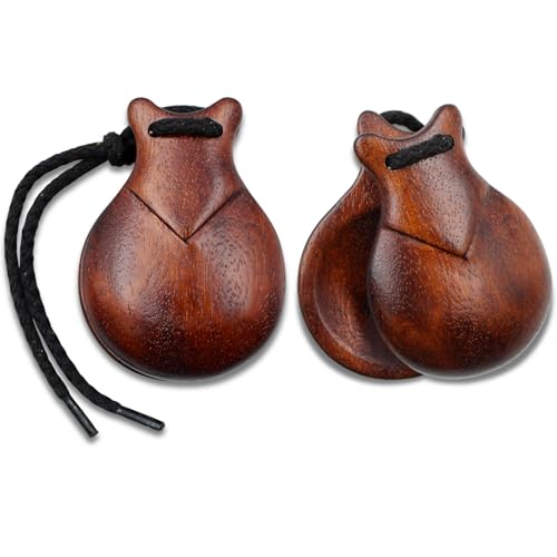 Castañuelas de Jale Semi-Profesional Castañuelas Bubinga Caoba Hecho en España Ref#108 (5)