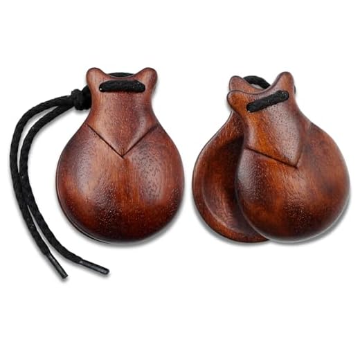 Castañuelas de Jale Semi-Profesional Castañuelas Bubinga Caoba Hecho en España Ref#108 (5)