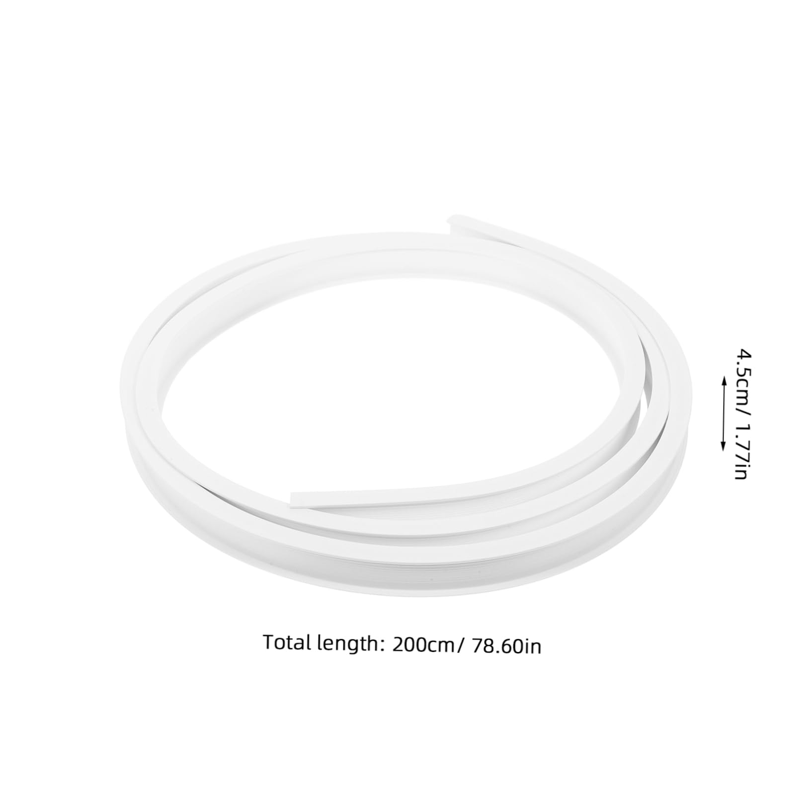 VOSAREA Ceiling Mounted Bendable Curtain Track Flexible Curved Rail for Various Window Shapes Construction of Accessories Easy Installation for Rv and Home Use