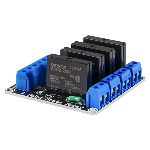 Diitao DT20621 2Pcs 5V 4 Channel Solid State Relay Module High Level Trigger 2A Mini Durable Diy Relay thumb #2