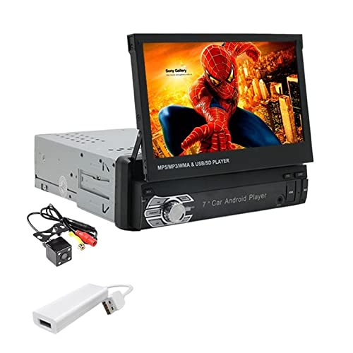 カーステレオラジオ MP5 MP4プレイヤー7インチ HDタッチスクリーンBluetoothサポートリアカメラ TF/FM/USB/AUXMirrorLinkマルチメディア(9601A camera dongle)