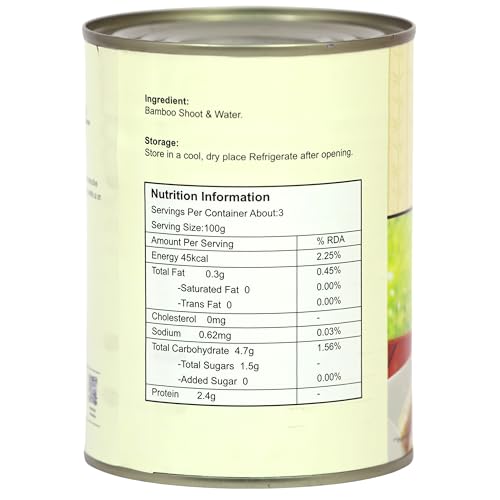 Image of Freshos Bamboo Shoot Halves in Water, 565 g, White & Yellow