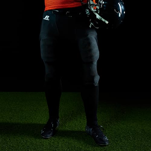 Russell Athletic F25PFMP-BLK-M Integrated 7-Piece Pad Football Pant thumb #2