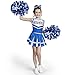 Spooktacular Creations Halloween Girl Cheerleader Costume, Blue Cheer Uniform Set, Cute Cheerleading Outfit with Accessories for Halloween Dress-Up, High School Themed Party (Small, 5-7 yrs)
