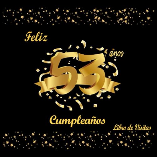 Libro de Visitas 53 Cumpleaños, Feliz Cumpleaños