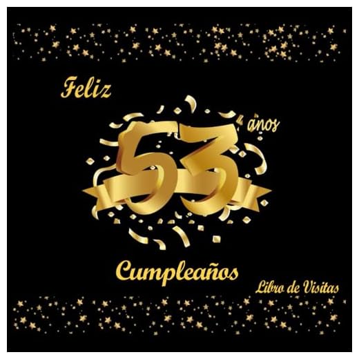 Libro de Visitas 53 Cumpleaños, Feliz Cumpleaños