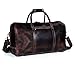 21 Inch Genuine Buffalo Leather Travel Duffle Bag | Overnight Weekend Leather Bag | Sports Gym Duffel for Men| Airplane Under Seat Carry on Bags (brown)