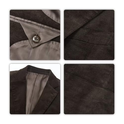 Men Corduroy Suit Jacket Slim Fit 2 Button Mens Casual Blazer Vintage Winter Corduroy Sport Coat for Men Work Jackets4