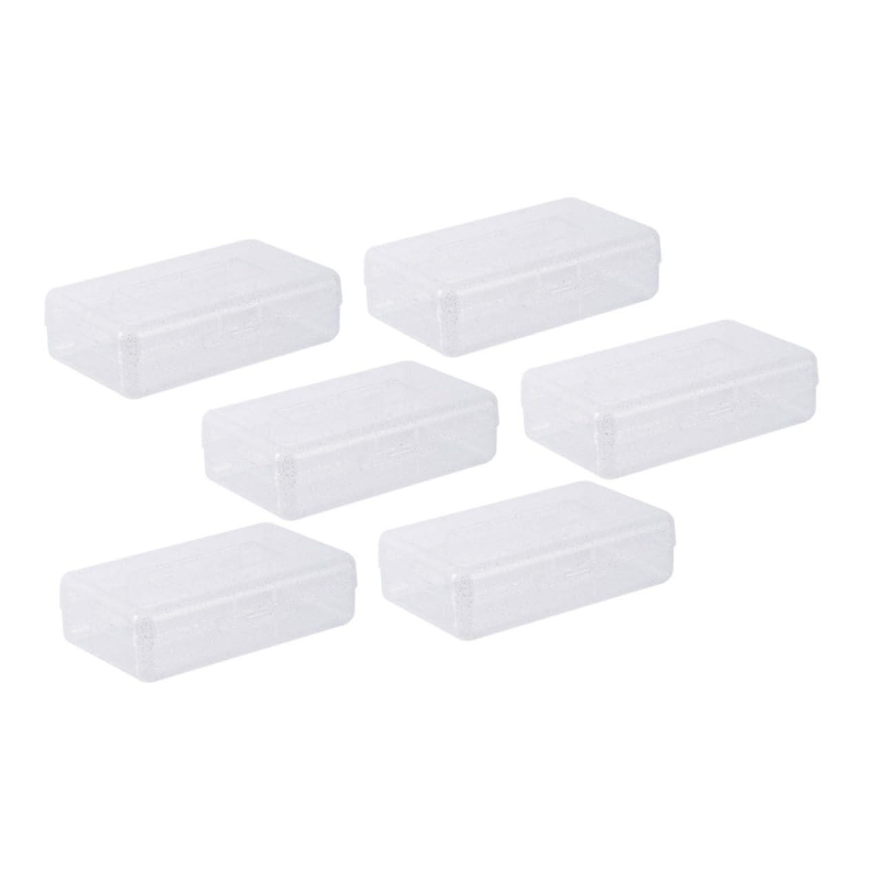 6piezas Estuche De Lápices Transparente Apilable Organizador De Material Escolar para Estudiantes Caja De Almacenamiento Práctica para Escritorio y Mochila