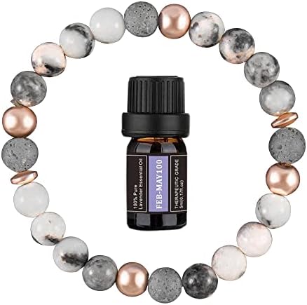 liagza Beaded Bracelets For Women-Lava Bead Bracelet Set,Healing Stones,Balancing Chakra,Essential Oil Bracelets With Lava Rock,Anxiety Bracelet,Stress Relief Gifts For Women