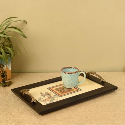 Image of Cultural Fusion Hand-Painted Tray