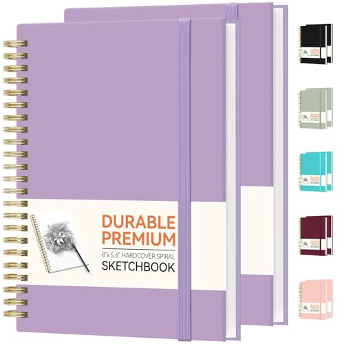 Carnet de croquis pour l'école et voyage, lot de 2 livres de dessin A5