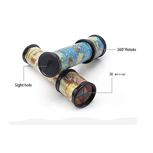Daity Kaleidoscope Polygonal Mirror Toy kaleidoscope for kids Educational Toy, Children's Decompression Toy, Rotatable, Pack of 2 - Image 4