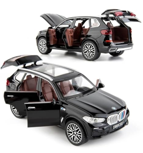 Image of Kiddie Galaxia BW X5 SUV Car 1:32 Model Car Alloy Metal Pull Back Die-cast Metal Toy car with Openable Doors & Light Music Gifts Toys Kids【Colors as Per Stock】
