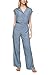 Produktbild s.Oliver Damen Viskose-Jumpsuit mit weitem Bein Faded Blue Embroidery 42