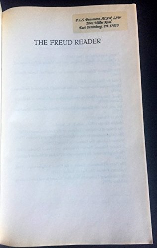 The Freud Reader 039395806X Book Cover