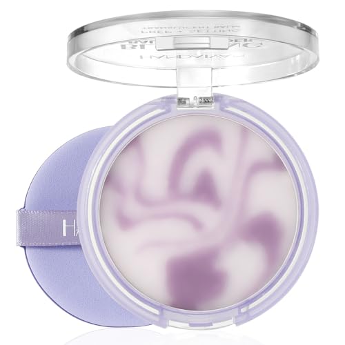 Blurring Balm Matte Primer for Older Women, Poreless Soft-Focus Effect, Oil Control Longwear Setting Powder Balm, Flawless Matte Finish, Smooths Wrinkles, Three-dimensional Makeup Finish #FANCY