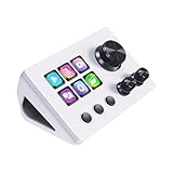 TreasLin VSDinside ストリームコントローラー デッキストリームドック 12個のカスタマイズ可能なマクロキー付き OBS Twitch YouTubeでアクションをトリガーする コンテンツクリエイター向け ストリーミングゲーム PC&Mac N3対応 ホワイト