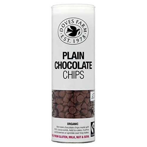 Doves Farm Gluten Organique Pépites De Chocolat Brut Gratuitement 140G - Paquet de 6