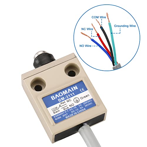 Baomain Limit Switch Tz-3111 (Bm-3111) Sealed Plunger Momentary Spdt 1No 1Nc Ip67 Waterproof #TOP4