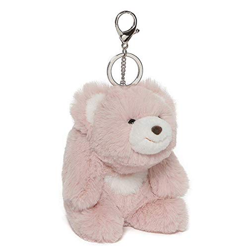 GUND Snuffles Teddy Bear Stuffed Animal Plush Keychain, Rose Pink, 5