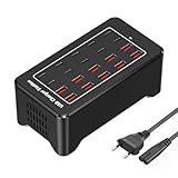 Chargeur 20 ports : avec une large tension de 100 à 240 V, il peut charger différents appareils dans le monde entier et parfait pour les voyages.