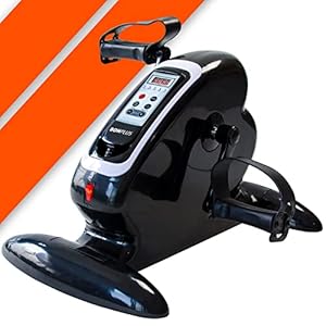 Bonplus BP | Mini Hometrainer | Beentrainer | Passieve Gymnastiek | 12 Snelheidsniveaus | Afstandsbediening | Bidirectioneel | 5 Standen | Automatisch Uurwerk | Revalidatie