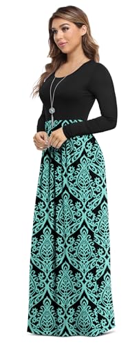 Image of VIISHOW Women's Long Sleeve Loose Plain Maxi Dresses Casual Long Dresses with Pockets