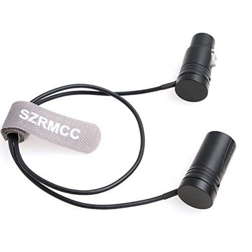 SZRMCC XLR Cable XLR 3 Pin Male to3 Pin XLR Female Low-Profile Audio Cable for Sound Devices 633 688 788T 302 552 Zaxcom Recorder Device Zoom F8 (Black Cap) - Image 4