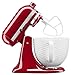 KitchenAid 5 Quart Ceramic Bowl for all KitchenAid 4.5-5 Quart Tilt-Head Stand Mixers KSM2CB5TLW, White Chocolate Textured
