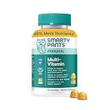 SmartyPants Prenatal Vitamins for Women, Multivitamin Gummies: Pre and Postnatal Vitamins, Biotin, Methylfolate, Vitamin D3, C, Vitamin B12, B6, A, K & Zinc, Inositol, 60 Count (30 Day Supply)