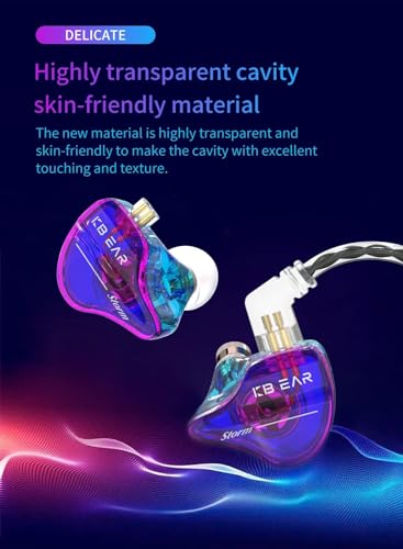 Image of KBEAR Storm USB Type C Headphones for for Samsung Galaxy s23 s22 s21 s20 Ultra Wired Earbuds in Ear Headphones, Hi Res Detachable OFC Silver-Plated Cable