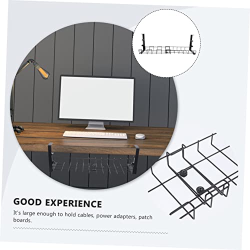 Organizador de cables retráctil para escritorio para manejo eficiente de cables y bandeja para cables de escritorio miniatura 3