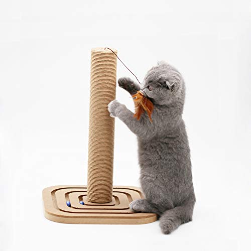 Rascador para gato con juguete miniatura 4