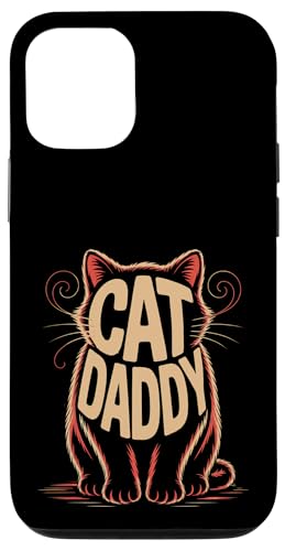 Cat Daddy Vintage Style Cats Dad Father's Day Retro Men Coque pour iPhone 12/12 Pro