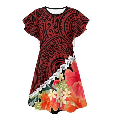 Girls Maxi Dresses Cute Ruffle Twirly Party Dress a Line 3T-14T