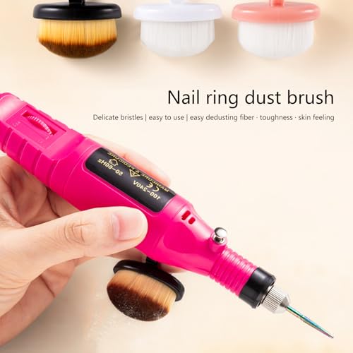 Brocha para uñas con forma de anillo para arte de uñas miniatura 3