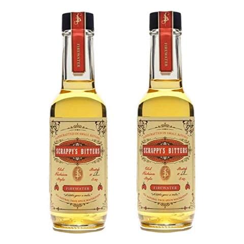 Scrappy's Bitters - Firewater, 5 oz - Organic Ingredients, Finest Herbs & Zests, No Extracts, Artificial Flavors, Chemicals or Dyes. Made in the USA! (2 Pack) Cover