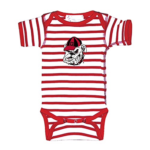 Image of Two Feet Ahead Striped Baby Bodysuit Creeper Baby Boy Clothes for Newborn infants Sizes 0-3M 6M 12M