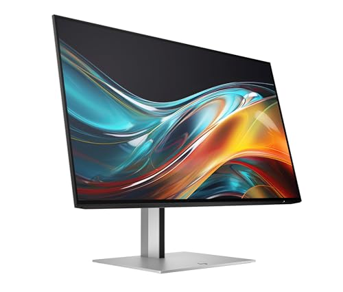 Image of HP Series 7 Pro 24 inch FHD IPS Monitor, 4-Way Adjustable, VESA, DP, HDMI | Anti-Glare, Flicker Free, 100mm VESA, DisplayPort, HDMI, 2 Pack w /Dockztorm USB Port Expander