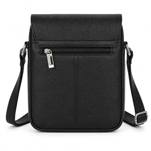 Image of Allen Cooper Premium Leather Sling Bag for Men | Crossbody Messenger Bag with Adjustable Shoulder Strap | Travel Organizer Shoulder Bag for Daily Use, Office & Outdoor Carry