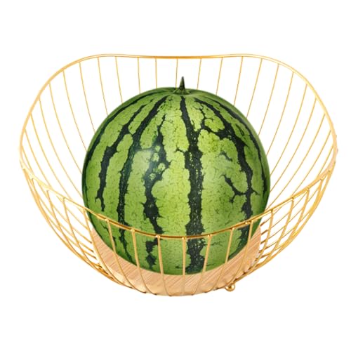 Soporte De Frutas De Metal Negro Para Mostradores De Cocina: Organizador Moderno De Canasta De Alambre Para Almacenar Pan, Verduras, Bocadillos, Productos - Ahorro De Espacio Decorativo Para El Hogar,