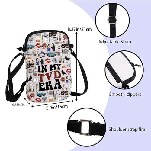 ZJXHPO TVD Cross Body Bag Vampire Movie Inspired Gift In My TVD Era Messenger Bag TVD Vampire Merch (TVD Era CB)2