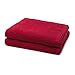 Produktbild Möve - 2 teiliges Frottier-Set - Superwuschel (2 X Duschtuch im Set) - 520 g/m2 - Baumwolle - Walkfrottee - saugstark - weich und flauschig - Ruby
