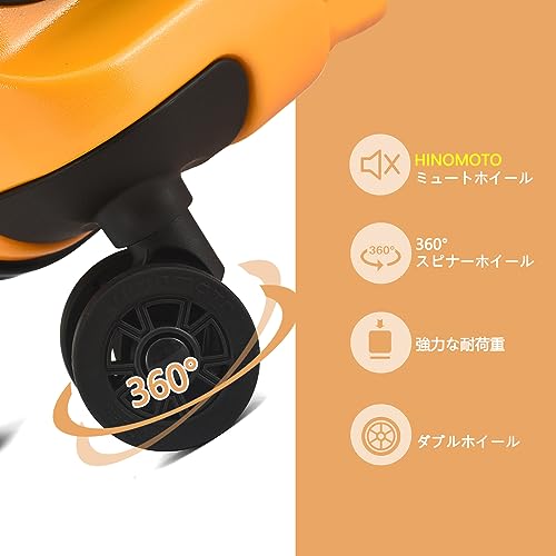 Miniatura 7 de Equipaje De Mano De 16 Con 2 Compartimentos Para Computadora Portátil, Maleta Abs Pc Con Bloqueo Tsa De Control Dual, Ykk, 4 Ruedas Giratorias Silenciosas, Para Viajes De Negocios, Naranja