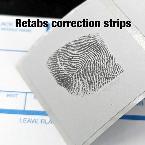 Crime Scene Deluxe FD-258 Fingerprinting Kit - / 250 FD-258 Cards/XL Size Fingerprint Ink Pad/Cardholder/ReTabs/Sturdy Carry Case