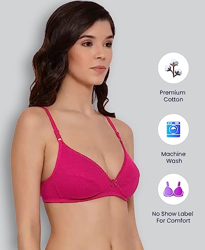 Image of Lyra Women's Cotton Non Padded Wire Free Seamless Bra