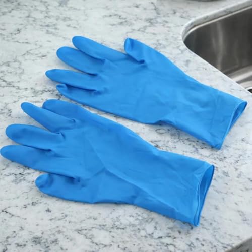 Image of R.O.H.C ROHC Dishwashing Hand Gloves Non Scratch Wire, Waterproof Home Kitchen Utensils Cleaning Gloves for Washing Dish Easy Rinsing, Reusable Cleans Dishes Pots, Pans, Sinks (BLUE)